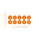 Vinyl Wall Art Decal - Shape Numbers 1-10 - 37.5" x 14.5" - Trendy Motivational Educational Back to School Design Sticker For Classroom Kids Room Home Kindergarten Funny Playroom Preschool Decor 4