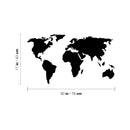 Vinyl Wall Art Decal - Map Of The World - 30" x 17" - Trendy Countries Of The World Sticker For School Kids Classroom Office Living Room Travel Coffee Shop Decor 4