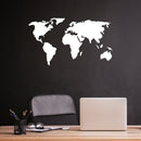 Vinyl Wall Art Decal - Map Of The World - 30" x 17" - Trendy Countries Of The World Sticker For School Kids Classroom Office Living Room Travel Coffee Shop Decor 2