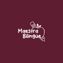 Vinyl Wall Art Decal - Maestra Bilingüe - Bilingual Teacher - 3" x 4" - Trendy Cute Mexican Quote Bumper Sticker For Car Window Coffee Mug Luggage Office Notebook Laptop Decor 1