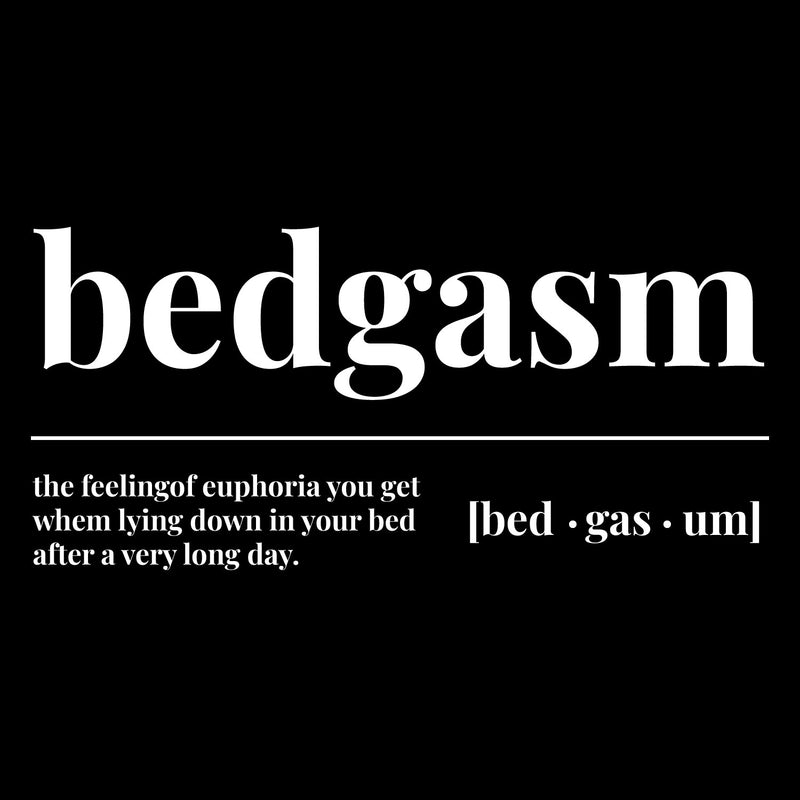 Vinyl Wall Art Decal - Bedgasm - 19" x 9" - Trendy Lovely Funny Good Vibes Quote Sticker For Home Bedroom Kids Room Nursery Playroom Daycare Closet Boutique Beauty Saloon Decor 1