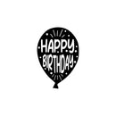 Vinyl Wall Art Decal - Happy Birthday - 25" x 17" - Best Wishes Celebrate Cute Design Sticker For Children Bedroom Home Baby Nursery Daycare Kids Room Decor 1