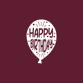 Vinyl Wall Art Decal - Happy Birthday - 25" x 17" - Best Wishes Celebrate Cute Design Sticker For Children Bedroom Home Baby Nursery Daycare Kids Room Decor 1
