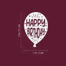 Vinyl Wall Art Decal - Happy Birthday - 25" x 17" - Best Wishes Celebrate Cute Design Sticker For Children Bedroom Home Baby Nursery Daycare Kids Room Decor 4