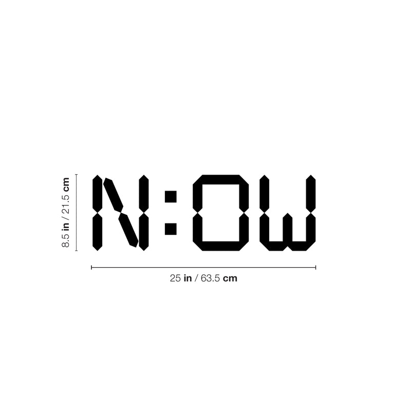 Vinyl Wall Art Decal - N: OW - 8. Trendy Positive Inspirational Quote Sticker For Bedroom Living Room Classroom Office Coffee Shop Gym Fitness Decor 4