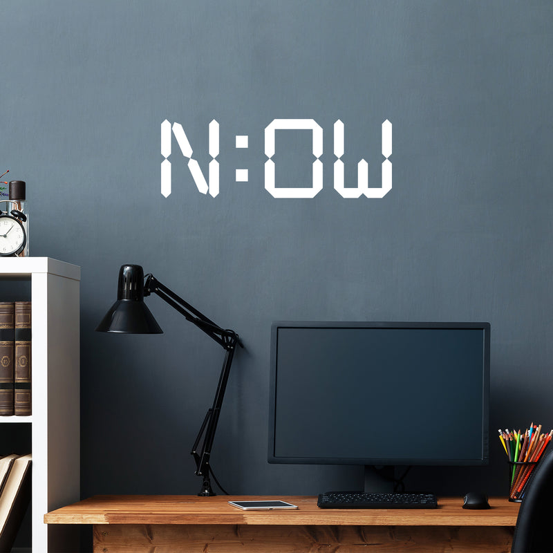Vinyl Wall Art Decal - N: OW - 8.5" x 25" - Trendy Positive Inspirational Quote Sticker For Bedroom Living Room Classroom Office Coffee Shop Gym Fitness Decor 3