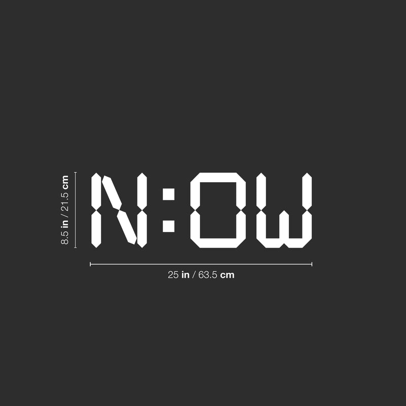Vinyl Wall Art Decal - N: OW - 8.5" x 25" - Trendy Positive Inspirational Quote Sticker For Bedroom Living Room Classroom Office Coffee Shop Gym Fitness Decor 4
