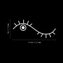 Vinyl Wall Art Decal - Two Eyes - 7" x 16.5" - Modern Cute Inspirational Self Love Quote Sticker For Home School Office Bedroom Kids Room Teen Makeup Mirror Decor 4