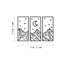 Vinyl Wall Art Decal - Moon Polaroid - 40" x 27.5" - Modern Cute Trees Adhesive Sticker Green Nature Forest Design For Kids Room Baby Bedroom Home Playroom Classroom Nursery Daycare Decor 4