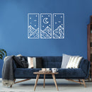 Vinyl Wall Art Decal - Moon Polaroid - 40" x 27.5" - Modern Cute Trees Adhesive Sticker Green Nature Forest Design For Kids Room Baby Bedroom Home Playroom Classroom Nursery Daycare Decor 3