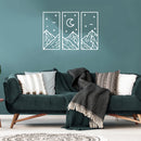 Vinyl Wall Art Decal - Moon Polaroid - 40" x 27.5" - Modern Cute Trees Adhesive Sticker Green Nature Forest Design For Kids Room Baby Bedroom Home Playroom Classroom Nursery Daycare Decor 2