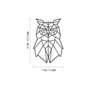 Vinyl Wall Art Decal - Geometric Owl - Modern Sticker Trendy Animal Figures Minimalist Design For Home Bedroom Living Room Work Office Store Decor 4