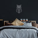 Vinyl Wall Art Decal - Geometric Owl - 17" x 25" - Modern Sticker Trendy Animal Figures Minimalist Design For Home Bedroom Living Room Work Office Store Decor 2