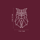 Vinyl Wall Art Decal - Geometric Owl - 17" x 25" - Modern Sticker Trendy Animal Figures Minimalist Design For Home Bedroom Living Room Work Office Store Decor 4