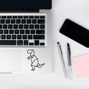 Vinyl Wall Art Decal - Geometric Dinosaur - - Modern Minimalist Design Sticker For Bedroom Mirror Make Up Notebooks Laptops Mugs Thermos Car Bumpers Windows Decor 2