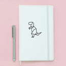 Vinyl Wall Art Decal - Geometric Dinosaur - 4" x 3.5" - Modern Minimalist Design Sticker For Bedroom Mirror Make Up Notebooks Laptops Mugs Thermos Car Bumpers Windows Decor 3