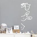 Vinyl Wall Art Decal - Hidden Animals - 24" x 10" - Trendy Inspirational Cute Design Sticker For Children Bedroom Home Baby Nursery Daycare Kids Room Decor 3