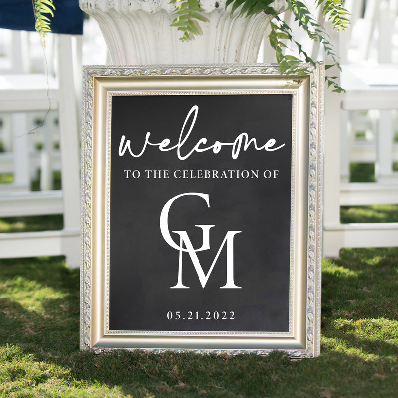 Vinyl Wall Art Decal - Welcome To The Celebration Of - 18" x 14" - Modern Sweet Lovely Quote Sticker For Home Windows Entry Doors Wedding Saloon Reception Banquet Hall Decor 3