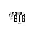 Vinyl Wall Art Decal - Life Is More Than One Big To Do List - 16. - Modern Motivational Optimism Self Esteem Quote Sticker For Home Office Bedroom Living Room Decor 1