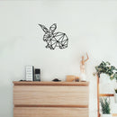 Vinyl Wall Art Decal - Geometric Bunny - Modern Sticker Trendy Animal Figures Minimalist Design For Home Bedroom Living Room Work Office Store Decor 2