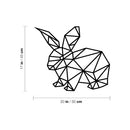 Vinyl Wall Art Decal - Geometric Bunny - 17" x 20" - Modern Sticker Trendy Animal Figures Minimalist Design For Home Bedroom Living Room Work Office Store Decor 4