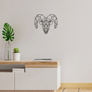 Vinyl Wall Art Decal - Geometric Widder - 20" x 17" - Modern Sticker Trendy Animal Figures Minimalist Design For Home Bedroom Living Room Work Office Store Decor 3
