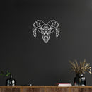 Vinyl Wall Art Decal - Geometric Widder - 20" x 17" - Modern Sticker Trendy Animal Figures Minimalist Design For Home Bedroom Living Room Work Office Store Decor 2