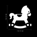 Vinyl Wall Art Decal - Horse Toy - 15" x 15" - Trendy Inspirational Cute Design Sticker For Children Bedroom Home Baby Nursery Daycare Kids Room Decor 4