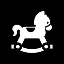 Vinyl Wall Art Decal - Horse Toy - 15" x 15" - Trendy Inspirational Cute Design Sticker For Children Bedroom Home Baby Nursery Daycare Kids Room Decor 1