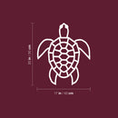 Vinyl Wall Art Decal - Geometric Turtle - 20" x 17" - Modern Sticker Trendy Animal Figures Minimalist Design For Home Bedroom Living Room Work Office Store Decor 4
