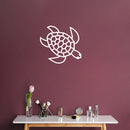 Vinyl Wall Art Decal - Geometric Turtle - 20" x 17" - Modern Sticker Trendy Animal Figures Minimalist Design For Home Bedroom Living Room Work Office Store Decor 2