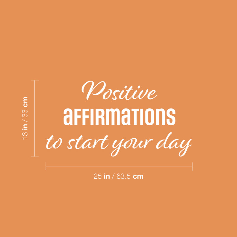 Vinyl Wall Art Decal - Positive Affirmations - 42.6" x 57.7" - Modern Inspirational Quote Sticker For Home Office School Bedroom Living Room Decoration Decor 4