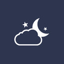 Vinyl Wall Art Decal - Moon Cloud - 21" x 16.5" - Trendy Inspirational Cute Night Design Sticker For Children Bedroom Home Baby Nursery Daycare Stars Kids Room Decor 1