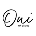 Vinyl Wall Art Decal - Oui Ma Cherie - 1- Trendy Cute Inspirational French Word Quote Sticker For Friends Couples Love Home Bedroom Living Room Decor 1