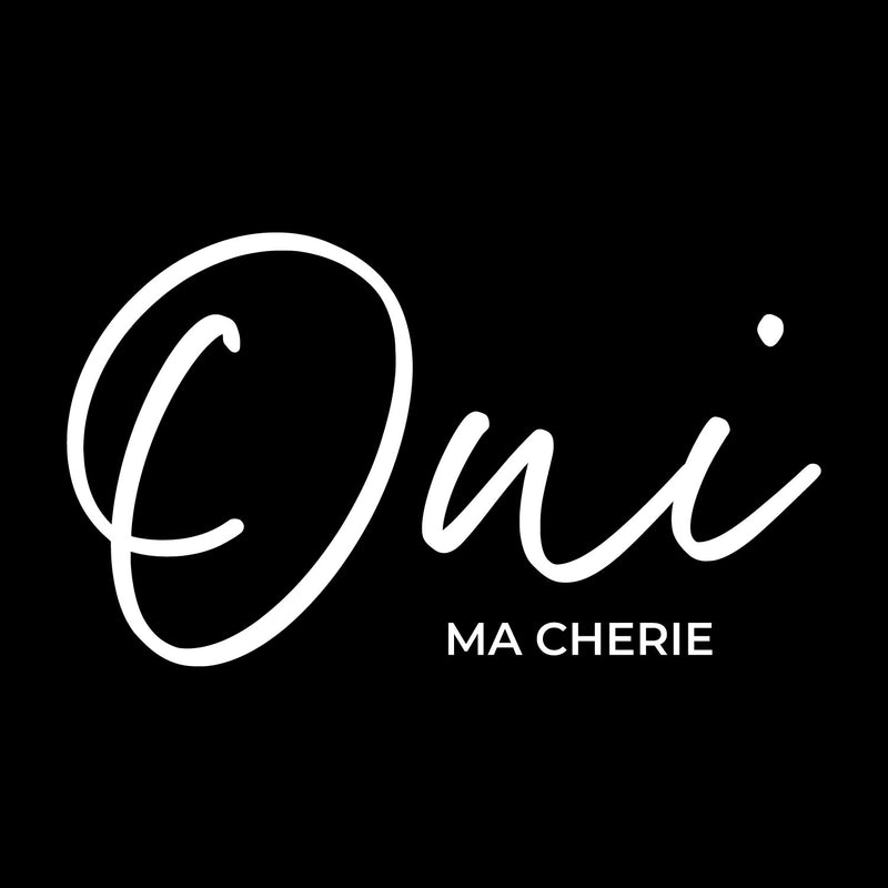 Vinyl Wall Art Decal - Oui Ma Cherie - 14" x 8" - Trendy Cute Inspirational French Word Quote Sticker For Friends Couples Love Home Bedroom Living Room Decor 1