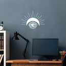 Vinyl Wall Art Decal - Moon Eye Spark - 21.5" x 16.5" - Modern Sticker Trendy Figures Minimalist Flower Design For Home Bedroom Living Room Work Office Store Fine Decor 2
