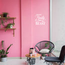 Vinyl Wall Art Decal - Looks Like A Beauty Drinks Like A Beast - 17" x 22" - Trendy Sarcastic Funny Adult Joke Quote Sticker For Kitchen Dining Room Wine Cellar Bar Restaurant Storefront Decor 2