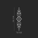 Vinyl Wall Art Decal - Abstract Square - 60" x 15" - Modern Minimal Figure Geometric Design Sticker For Home Office Bedroom Living Room Window Store Decor 4