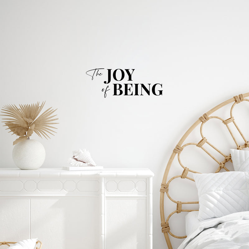 Vinyl Wall Art Decal - The Joy Of Being - 9.5" x 25" - Modern Inspiring Positive Good Vibes Quote Sticker For Home Living Room Kids Bedroom Playroom Classroom School Office Decor 3