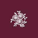 Vinyl Wall Art Decal - Line Flowers - 17" x 17" - Simple Roses Line Design Sticker For Home Bedroom Flower Store Office Living Room Minimal Flowers Decor 1