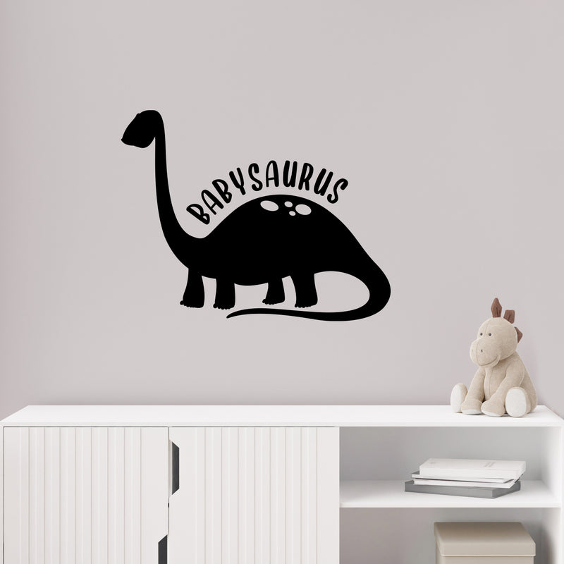 Vinyl Wall Art Decal - Babysaurus - 10" x 13" - Modern Inspirational Cute Quote Sticker For Children Bedroom Home Baby Nursery Daycare Kids Room Decor 2