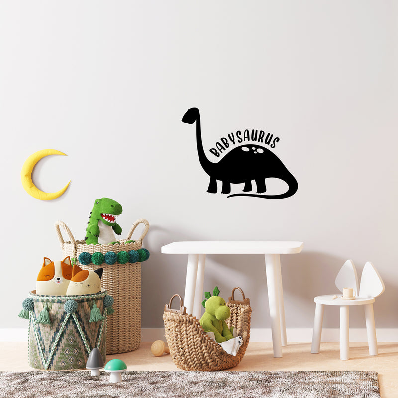 Vinyl Wall Art Decal - Babysaurus - Modern Inspirational Cute Quote Sticker For Children Bedroom Home Baby Nursery Daycare Kids Room Decor 3