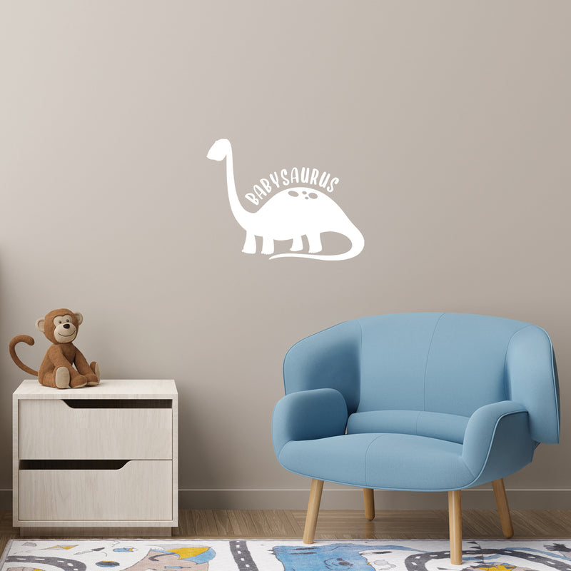 Vinyl Wall Art Decal - Babysaurus - 10" x 13" - Modern Inspirational Cute Quote Sticker For Children Bedroom Home Baby Nursery Daycare Kids Room Decor 2