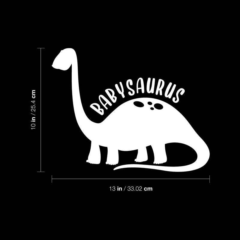 Vinyl Wall Art Decal - Babysaurus - 10" x 13" - Modern Inspirational Cute Quote Sticker For Children Bedroom Home Baby Nursery Daycare Kids Room Decor 4