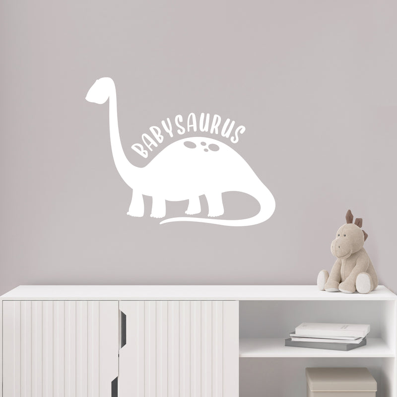 Vinyl Wall Art Decal - Babysaurus - 10" x 13" - Modern Inspirational Cute Quote Sticker For Children Bedroom Home Baby Nursery Daycare Kids Room Decor 3