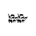 Vinyl Wall Art Decal - Zoo Animals Set - From Each - Cute Adhesive Sticker Minimal Animal Design For Children Bedroom Home School Kids Room Decor 1