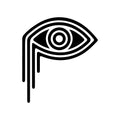 Vinyl Wall Art Decal - Line Eye - 5.- Modern Minimalist Design Sticker For Bedroom Mirror Make Up Notebooks Laptops Mugs Thermos Car Bumpers Windows Decor 1