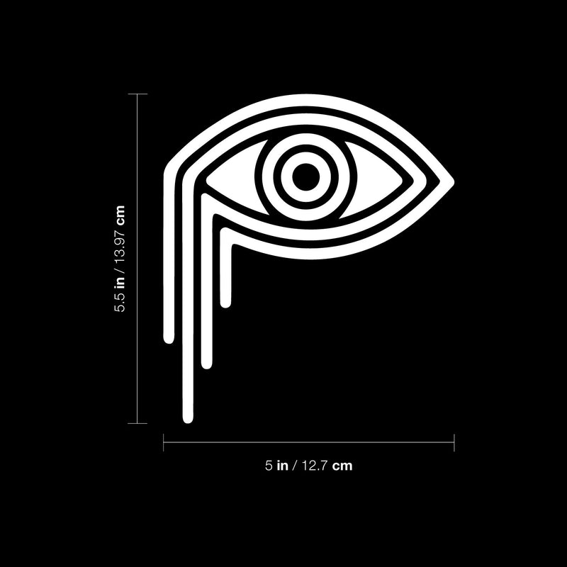 Vinyl Wall Art Decal - Line Eye - 5.5" x 5" - Modern Minimalist Design Sticker For Bedroom Mirror Make Up Notebooks Laptops Mugs Thermos Car Bumpers Windows Decor 4