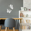 Vinyl Wall Art Decal - Simple Butterfly - 20" x 14" - Cute Minimal Animal Design Sticker For Girly Home Office Bedroom Boutique Beauty Salon Mirror Decor 2