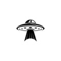 Vinyl Wall Art Decal - UFO - 3. - Modern Sci Fi Design Sticker For Bedroom Mirror Make Up Notebooks Laptops Mugs Thermos Car Bumpers Windows Decor 1